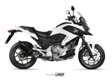 MIVV H.046 HONDA NC 700 S / X ( 2012 / 14 ) Slip on Exhaust "Suono" (black; approved) – Accessories in the 2WheelsHero Motorcycle Aftermarket Accessories and Parts Online Shop