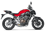 AKRAPOVIC S-Y7R1-HAFT Yamaha MT-07 / FZ-07 (2016+) Exhaust System "Racing Line" (titanium) – Accessories in the 2WheelsHero Motorcycle Aftermarket Accessories and Parts Online Shop