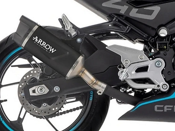 ARROW 71959AKN CF Moto 450NK (2023+) Black Aluminum Slip-on Exhaust 