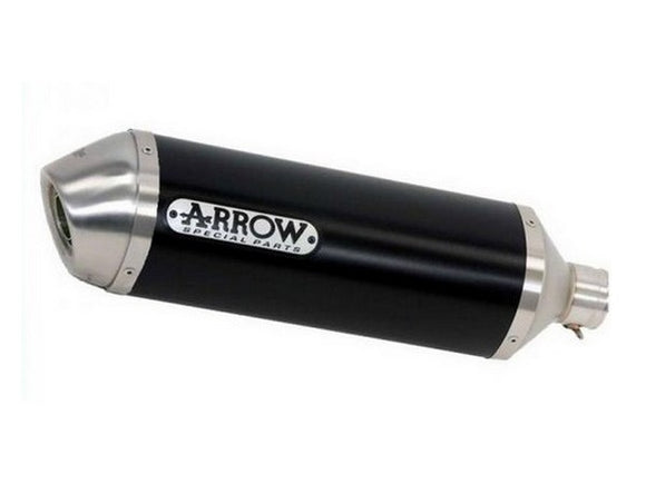 ARROW 71463MI+71796AON Honda NC750X (2014+) Dark Aluminum Slip-on Exhaust 