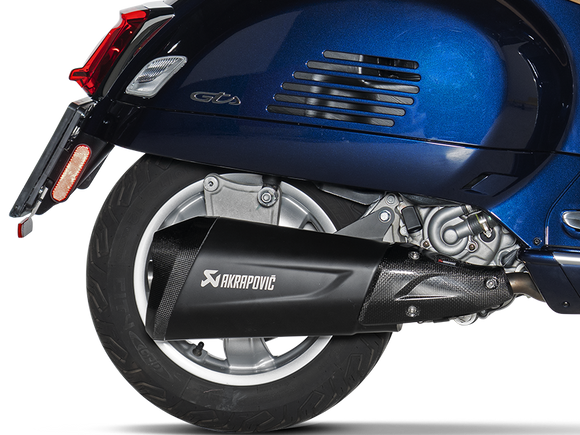 AKRAPOVIC S-VE3SO10-HZDFBL Vespa GTS Super 300 / Sei Giorni / Tech (2024+) Slip-On Exhaust (SS) – Accessories in the 2WheelsHero Motorcycle Aftermarket Accessories and Parts Online Shop
