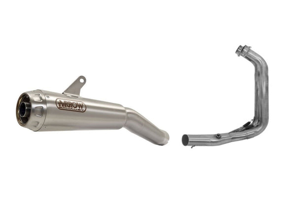 ARROW 71655MI+71156PRI Yamaha Tracer 700 (2020+) Steel Full Exhaust System 