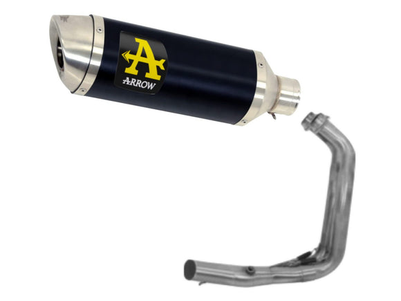 ARROW 71758KZ+71930AON Yamaha MT07 (2021+) Aluminum Full Exhaust System 