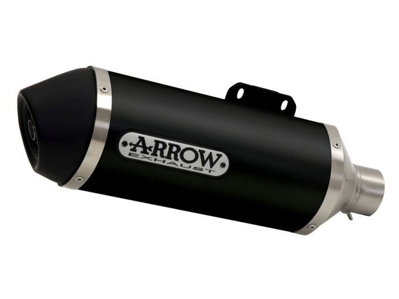 ARROW 53065MI+53518ANN Yamaha Xmax 250 (2009+) Dark Aluminum Slip-on Exhaust 