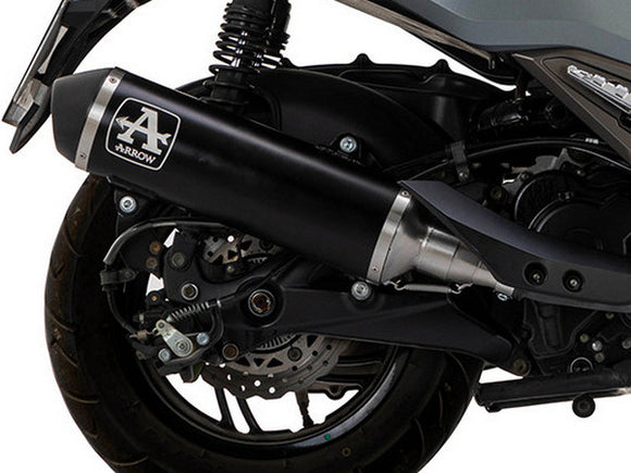 ARROW 73522AKN Kymco Xciting 400I S (2021+) Dark Aluminum Slip-on Exhaust 