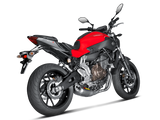 AKRAPOVIC S-Y7R1-HAFT Yamaha MT-07 / FZ-07 (2016+) Exhaust System "Racing Line" (titanium) – Accessories in the 2WheelsHero Motorcycle Aftermarket Accessories and Parts Online Shop