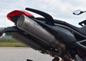 SPARK GDU1808 Ducati Hypermotard 950 (2019+) Titanium Dual Slip-on Exhaust "Grid-o" – Accessories in the 2WheelsHero Motorcycle Aftermarket Accessories and Parts Online Shop