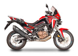 SPARK GHO1702 Honda CRF1100L Africa Twin (2020+) Slip-on Exhaust "Fighter" (approved; black titanium) – Accessories in the 2WheelsHero Motorcycle Aftermarket Accessories and Parts Online Shop