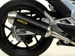 ARROW 71463MI+71796AON Honda Integra 700 (2012+) Dark Aluminum Slip-on Exhaust "Race Tech" – Accessories in the 2WheelsHero Motorcycle Aftermarket Accessories and Parts Online Shop