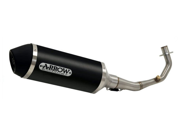 ARROW 53053KZ+53506ANN Kymco Downtown 300I (2009+) Aluminum Full Exhaust System 