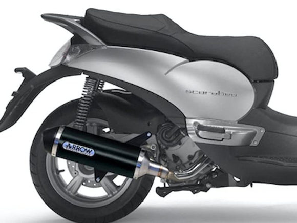 ARROW 73001KZ+73501ANN Aprilia Scarabeo 400 Light (2006+) Aluminum Full Exhaust System 