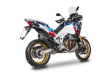 SPARK GHO1702 Honda CRF1100L Africa Twin (2020+) Slip-on Exhaust "Fighter" (approved; black titanium) – Accessories in the 2WheelsHero Motorcycle Aftermarket Accessories and Parts Online Shop