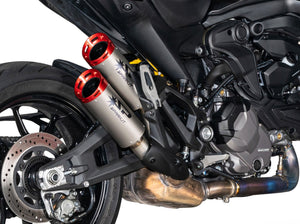 SPARK GDU0839 Ducati Monster 950 / 937 (2021+) Titanium Slip-on Exhaust "DYNO" (EU homologated; red end caps) – Accessories in the 2WheelsHero Motorcycle Aftermarket Accessories and Parts Online Shop