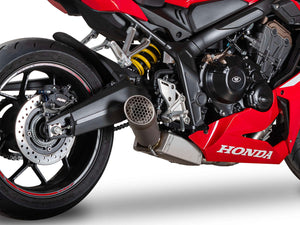 SPARK GHO8838 Honda CB650R / CBR650R (2019+) Titanium Full Exhaust System "Grid-O" (EU Homologated; low mount) – Accessories in the 2WheelsHero Motorcycle Aftermarket Accessories and Parts Online Shop