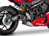 SPARK GHO8838 Honda CB650R / CBR650R (2019+) Titanium Full Exhaust System "Grid-O" (EU Homologated; low mount) – Accessories in the 2WheelsHero Motorcycle Aftermarket Accessories and Parts Online Shop