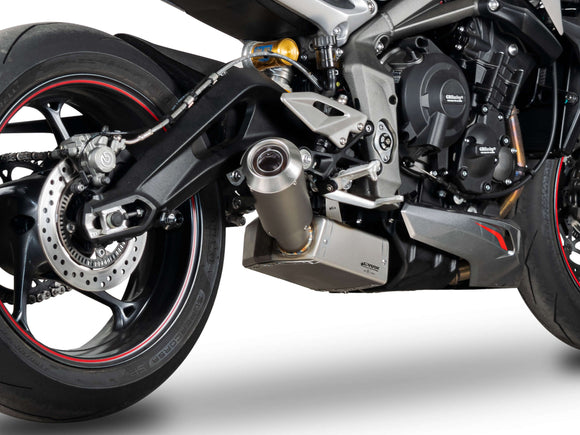 SPARK GTR0504 Triumph Street Triple 765 R / RS / S (2023+) Titanium Semi-full Exhaust System 