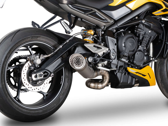 SPARK GTR0501+GTR8502 Triumph Street Triple 765 R / RS / Moto2 Edition (2023+) Titanium Full Exhaust System 