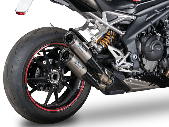 SPARK GTR0104 Triumph Speed Triple 1200RR / 1200RS (2021+) Titanium Slip-on Exhaust 