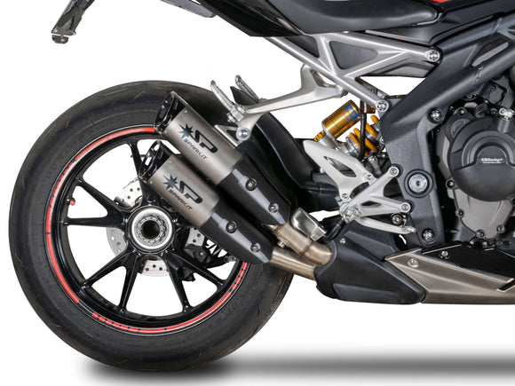 SPARK GTR0104 Triumph Speed Triple 1200RR / 1200RS (2021+) Titanium Slip-on Exhaust 