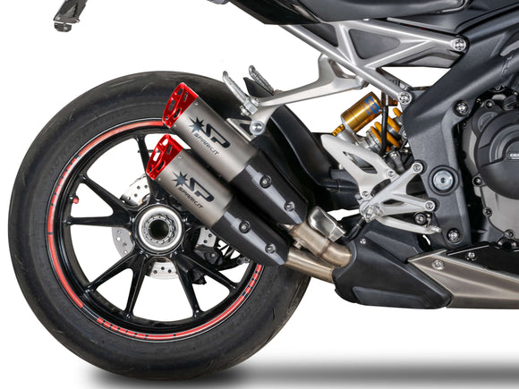 SPARK GTR0104 Triumph Speed Triple 1200RR / 1200RS (2021+) Titanium Slip-on Exhaust 