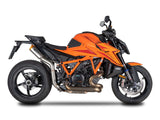 SPARK GKT0120 KTM 1290 / 1390 Super Duke R (2020+) Titanium High-mount Double Exhaust "Dyno" (EU homologated; orange end caps) – Accessories in the 2WheelsHero Motorcycle Aftermarket Accessories and Parts Online Shop