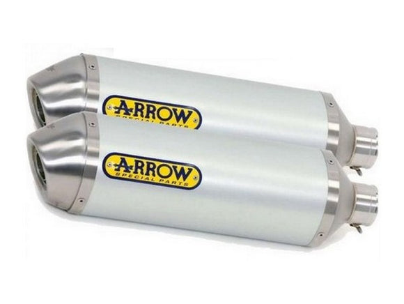 ARROW 71677AO Aprilia Tuono 1000R/Factory (2006+) Aluminum Slip-on Exhaust 