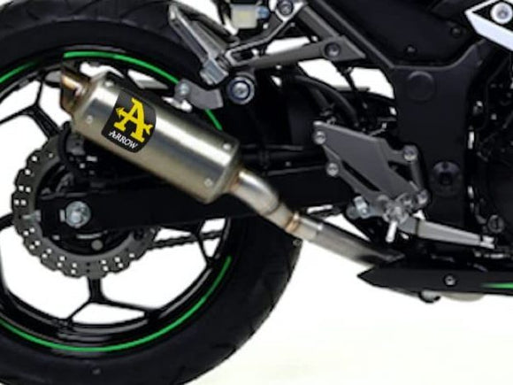 ARROW 71018GP Kawasaki Ninja 250/300 (2013+) Titanium Slip-on Exhaust 