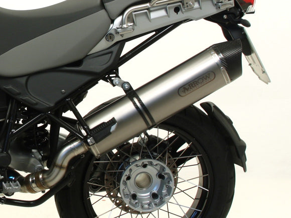 ARROW 71466MI+71689AK BMW R1200GS/Adventure (2010+) Aluminum Slip-on Exhaust 