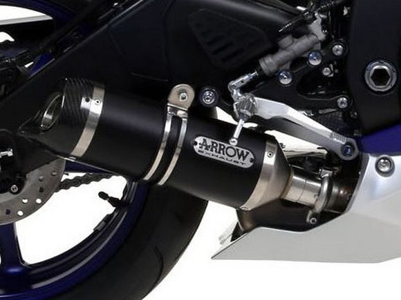 ARROW 71863AKN Yamaha R6 (2017+) Dark Aluminum Slip-on Exhaust 