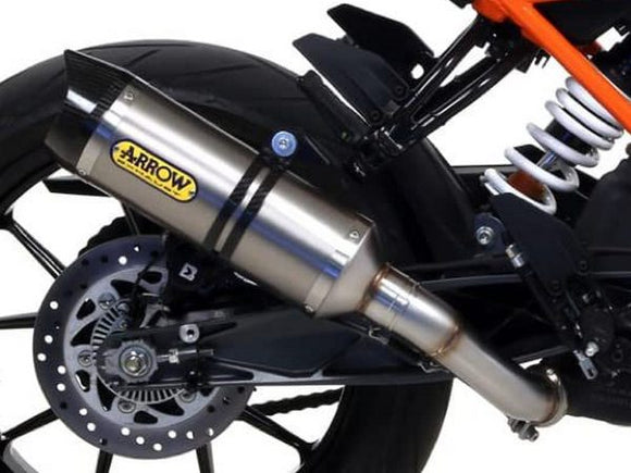 ARROW 71675MI+71860PK KTM 390 Duke (17/20) Titanium Slip-on Exhaust 