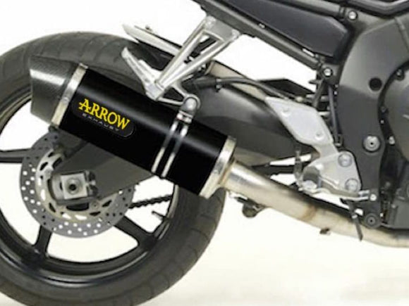 ARROW 71343MI+71708AKN Yamaha FZ1/Fazer (2006+) Dark Aluminum Slip-on Exhaust 