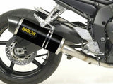 ARROW 71343MI+71708AKN Yamaha FZ1/Fazer (2006+) Dark Aluminum Slip-on Exhaust "Maxi Race Tech" – Accessories in the 2WheelsHero Motorcycle Aftermarket Accessories and Parts Online Shop