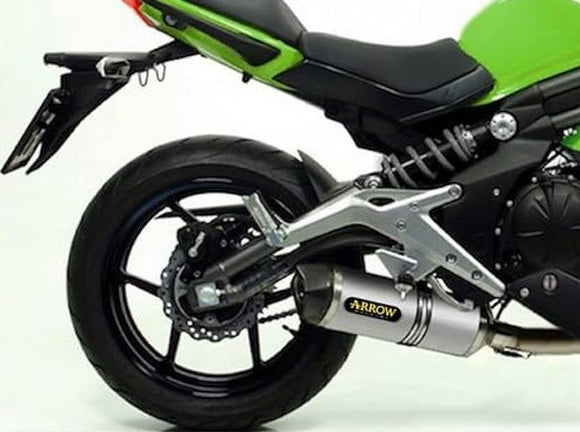 ARROW 71459KZ+71794AK Kawasaki ER6N (2012+) Aluminum Full Exhaust System 