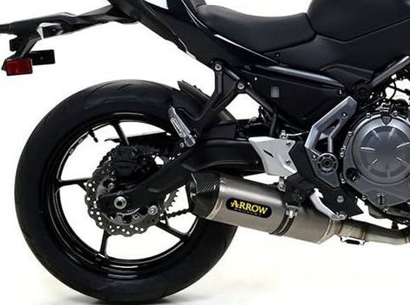 ARROW 71659KZ+71854AK Kawasaki Z650 (2017+) Aluminum Full Exhaust System 