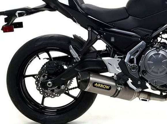 ARROW 71659MI+71854AK Kawasaki Z650 (2017+) Aluminum Full Exhaust System 