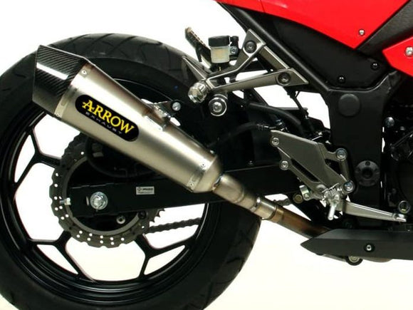 ARROW 71801XKI Kawasaki Z300 (2013+) Steel Slip-on Exhaust 