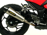 ARROW 71801XKI Kawasaki Z300 (2013+) Steel Slip-on Exhaust "X Kone" – Accessories in the 2WheelsHero Motorcycle Aftermarket Accessories and Parts Online Shop