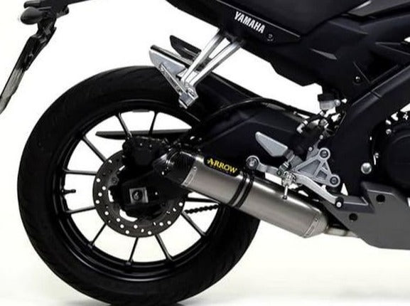 ARROW 51012MI+51513AK Yamaha MT125 (2014+) Aluminum Full Exhaust System 