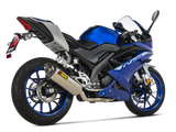 AKRAPOVIC S-Y125R8-HZT Yamaha MT-125 / YZF-R125 / R15 (2021+) Exhaust System "Racing Line" (titanium) – Accessories in the 2WheelsHero Motorcycle Aftermarket Accessories and Parts Online Shop