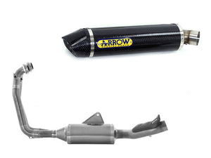 ARROW 71755KZ+71929MK Aprilia RS660 (2020+) Carbon Full Exhaust System "Competition Evo Indy Race" – Accessories in the 2WheelsHero Motorcycle Aftermarket Accessories and Parts Online Shop