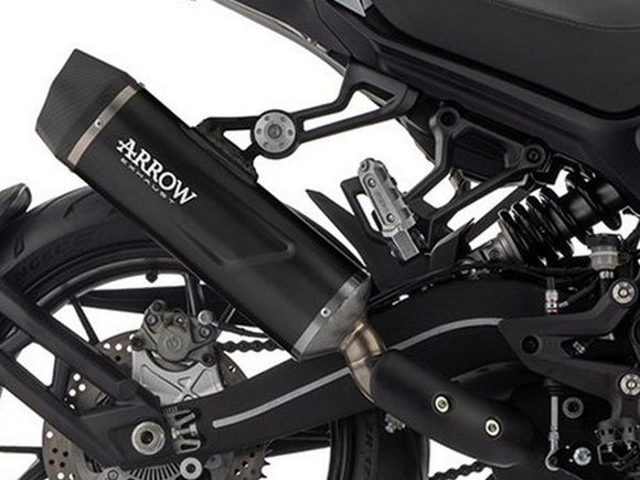 ARROW 72650AKN QJ Motor SRT 800 (2023+) Black Aluminum Slip-on Exhaust 