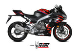 MIVV A.021 Aprilia RS457 (2024+) Full System High Exhaust "SR-1" (titanium; approved) – Accessories in the 2WheelsHero Motorcycle Aftermarket Accessories and Parts Online Shop
