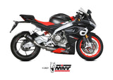 MIVV A.013 Aprilia Tuono660 (2021+) Full System Steel High Exhaust "MK3" (carbon; not approved) – Accessories in the 2WheelsHero Motorcycle Aftermarket Accessories and Parts Online Shop