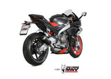 MIVV A.013 Aprilia Tuono660 (2021+) Full System Steel High Exhaust "MK3" (carbon; not approved) – Accessories in the 2WheelsHero Motorcycle Aftermarket Accessories and Parts Online Shop