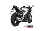 MIVV A.015 Aprilia RSV4 (2021+) Slip-on Exhaust "SR-1" (black; approved) – Accessories in the 2WheelsHero Motorcycle Aftermarket Accessories and Parts Online Shop