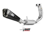 MIVV A.013 Aprilia Tuono660 (2021+) Full System Steel High Exhaust "Delta Race" (carbon; approved) – Accessories in the 2WheelsHero Motorcycle Aftermarket Accessories and Parts Online Shop