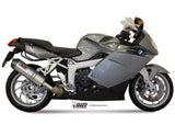 MIVV B.003 BMW K 1200 R / S / GT (05/08) Slip-on Exhaust "Oval" (titanium+carbon cap; approved) – Accessories in the 2WheelsHero Motorcycle Aftermarket Accessories and Parts Online Shop