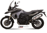 MIVV B.007 BMW F 800 GS (08/18) Slip-on Exhaust "Oval" (titanium+carbon cap; approved) – Accessories in the 2WheelsHero Motorcycle Aftermarket Accessories and Parts Online Shop