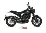 MIVV E.002 Benelli Leoncino 500 (2017+) Slip-on Exhaust "Oval" (carbon + cap; approved) – Accessories in the 2WheelsHero Motorcycle Aftermarket Accessories and Parts Online Shop