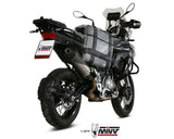 MIVV E.004 Benelli TRK 502X (2018+) Slip-on Exhaust "Oval" (titanium + carbon cap; approved) – Accessories in the 2WheelsHero Motorcycle Aftermarket Accessories and Parts Online Shop